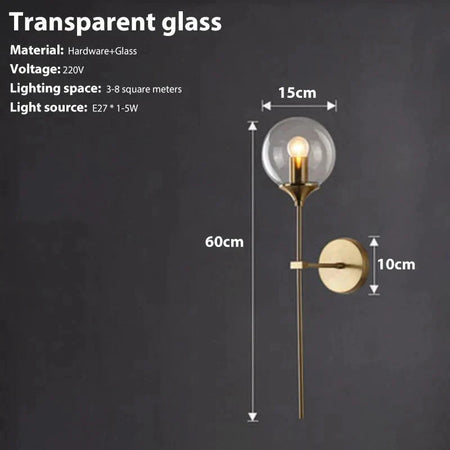 Luminaire Applique Murale en Verre Fumé – Référence : Éloïse9274-ILLUMEEN.COM