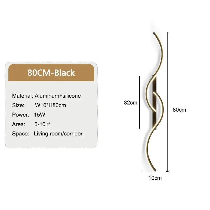 Luminaire Applique Murale design ondulé moderne – Référence : Camille7420-ILLUMEEN.COM