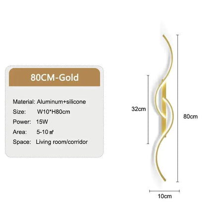 Luminaire Applique Murale design ondulé moderne – Référence : Camille7420-ILLUMEEN.COM