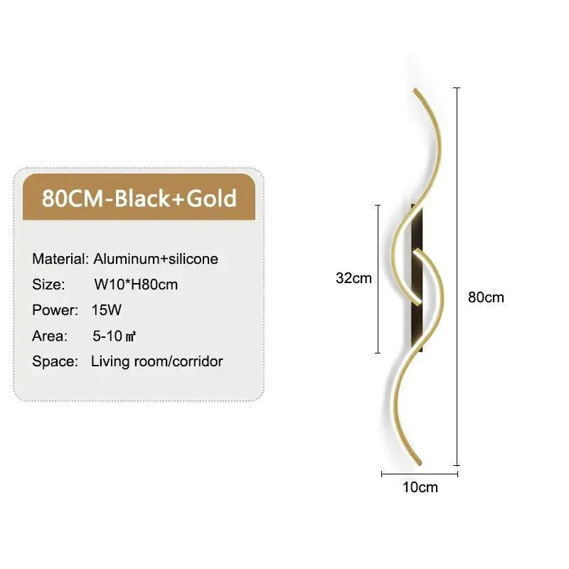 Luminaire Applique Murale design ondulé moderne – Référence : Camille7420-ILLUMEEN.COM