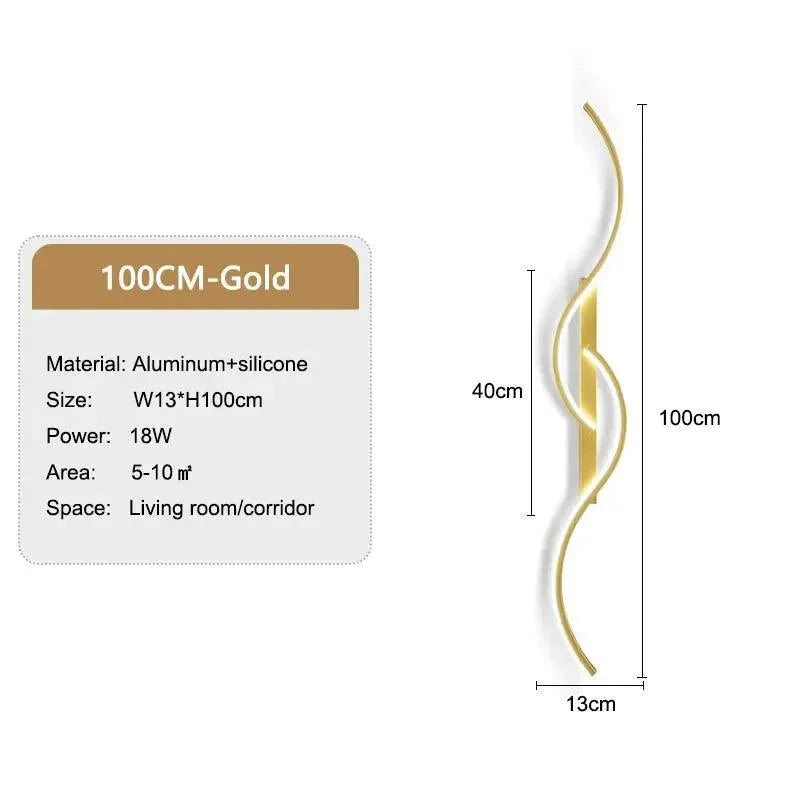 Luminaire Applique Murale design ondulé moderne – Référence : Camille7420-ILLUMEEN.COM