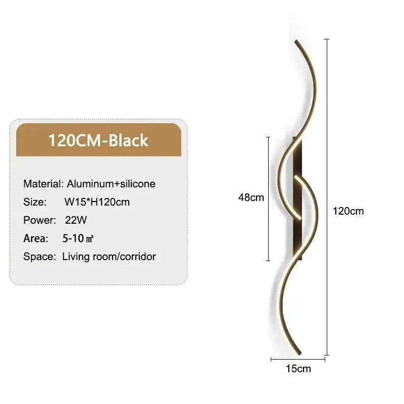 Luminaire Applique Murale design ondulé moderne – Référence : Camille7420-ILLUMEEN.COM