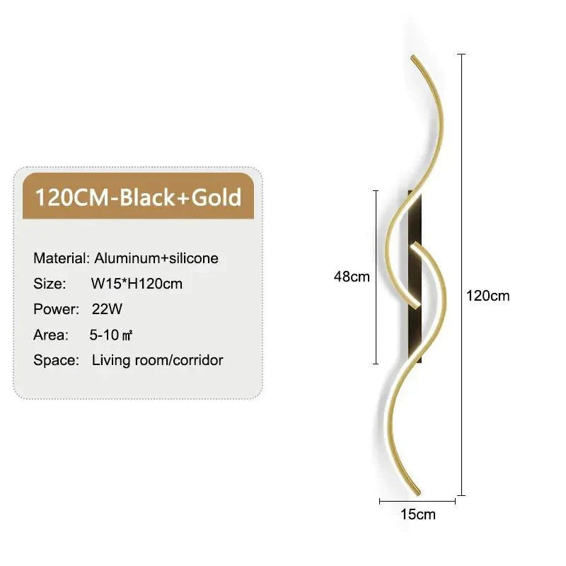 Luminaire Applique Murale design ondulé moderne – Référence : Camille7420-ILLUMEEN.COM