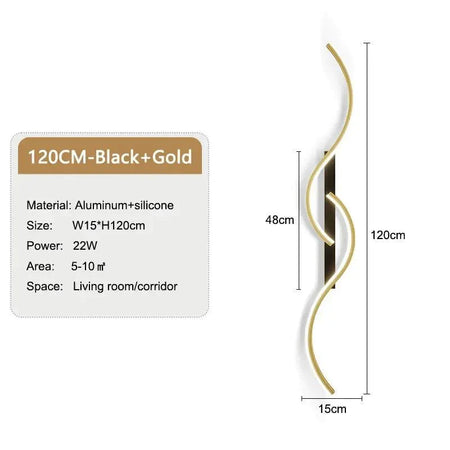 Luminaire Applique Murale design ondulé moderne – Référence : Camille7420-ILLUMEEN.COM