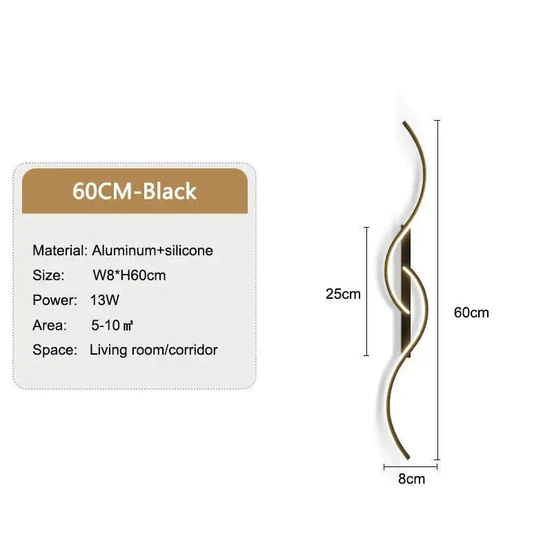 Luminaire Applique Murale design ondulé moderne – Référence : Camille7420-ILLUMEEN.COM