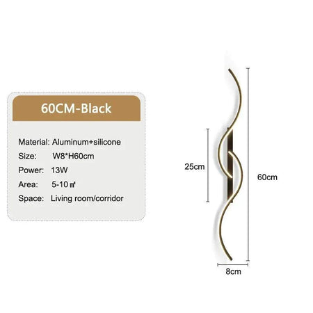 Luminaire Applique Murale design ondulé moderne – Référence : Camille7420-ILLUMEEN.COM