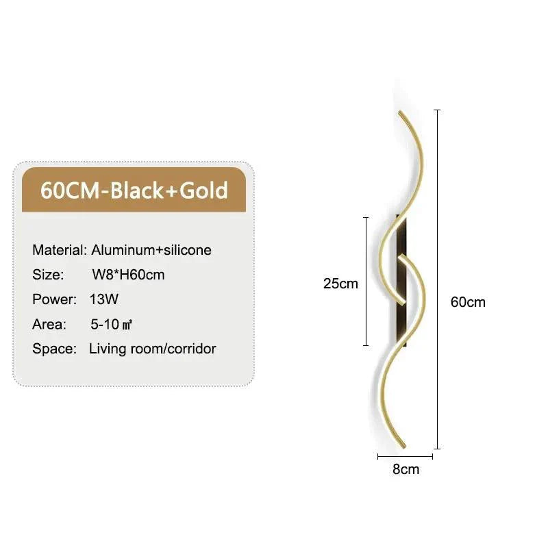 Luminaire Applique Murale design ondulé moderne – Référence : Camille7420-ILLUMEEN.COM