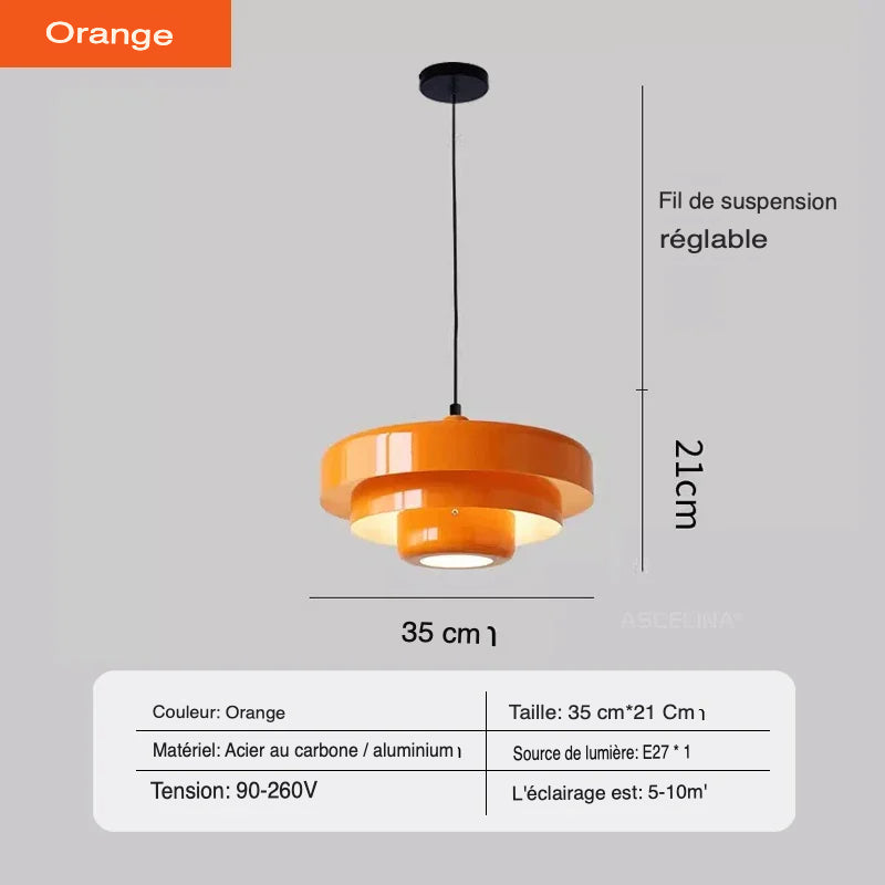 Luminaire Suspension design contemporain en acier – Référence : Marwen6724-ILLUMEEN.COM