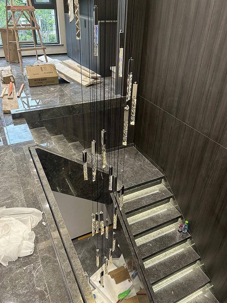 Luminaire Lustre design aérien en cristal – Référence : Oliana3847-ILLUMEEN.COM