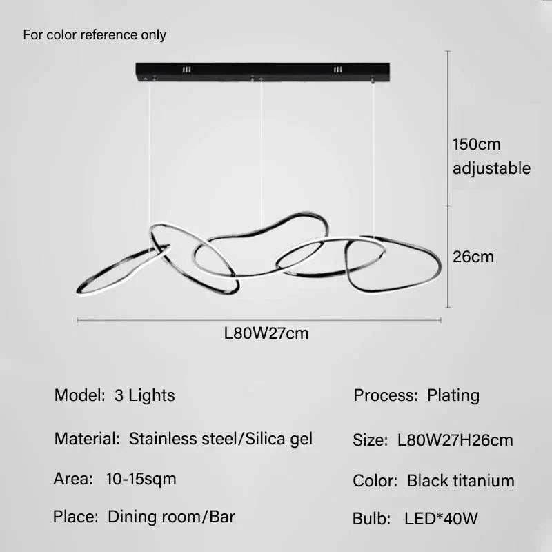 Luminaire Suspension finition en acier inoxydable – Référence : Maëlis4723-ILLUMEEN.COM