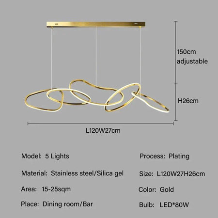 Luminaire Suspension finition en acier inoxydable – Référence : Maëlis4723-ILLUMEEN.COM