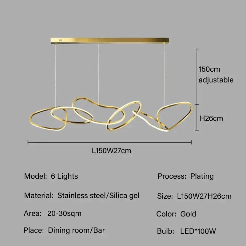 Luminaire Suspension finition en acier inoxydable – Référence : Maëlis4723-ILLUMEEN.COM