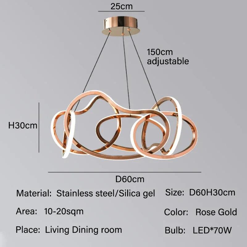 Luminaire Suspension finition en acier inoxydable – Référence : Maëlis4723-ILLUMEEN.COM