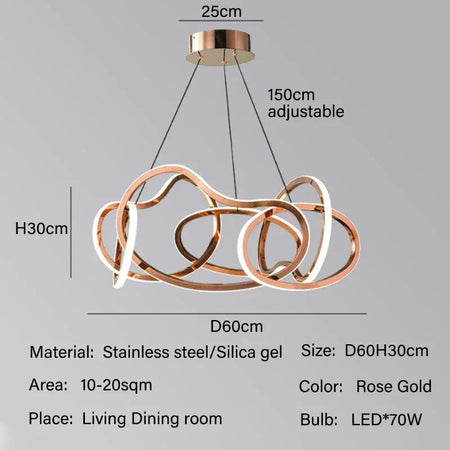 Luminaire Suspension finition en acier inoxydable – Référence : Maëlis4723-ILLUMEEN.COM