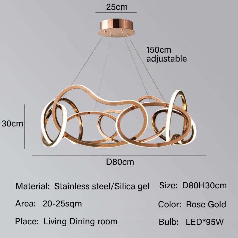 Luminaire Suspension finition en acier inoxydable – Référence : Maëlis4723-ILLUMEEN.COM