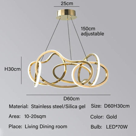 Luminaire Suspension finition en acier inoxydable – Référence : Maëlis4723-ILLUMEEN.COM