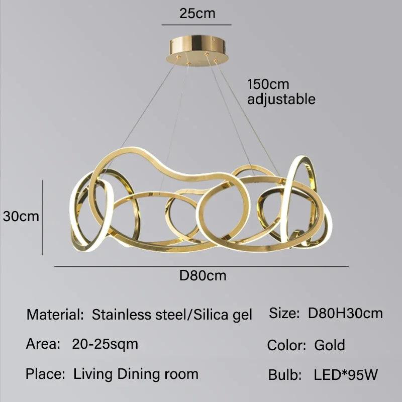 Luminaire Suspension finition en acier inoxydable – Référence : Maëlis4723-ILLUMEEN.COM