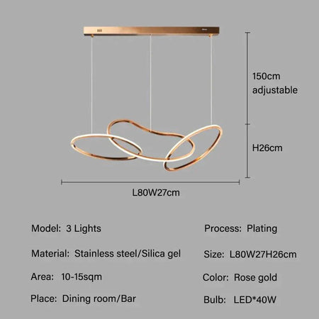 Luminaire Suspension finition en acier inoxydable – Référence : Maëlis4723-ILLUMEEN.COM