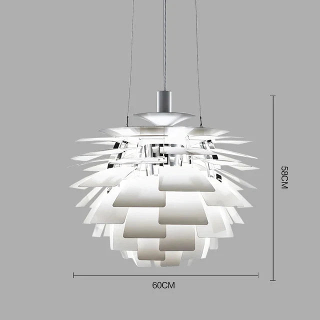 Luminaire Suspension design cône de pin aluminium – Référence : Elowen4827-ILLUMEEN.COM