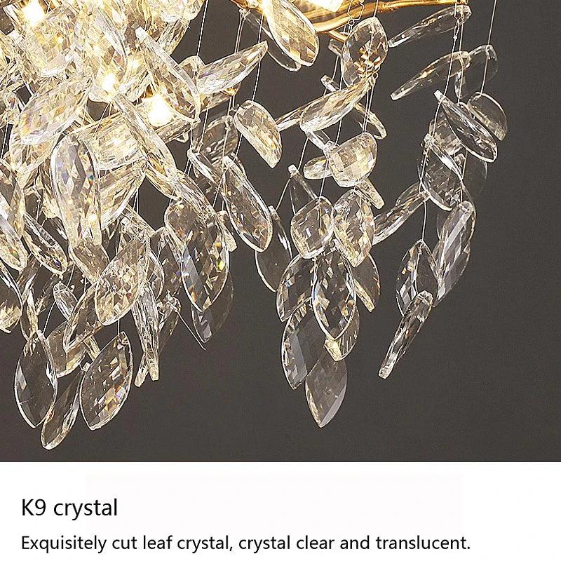 Luminaire Suspension aluminium et cristal – Référence : Lioran5623-ILLUMEEN.COM