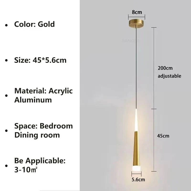 Luminaire Suspension design nordique en aluminium – Référence : Mariselle2458-ILLUMEEN.COM
