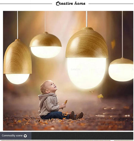 Luminaire Suspension finition en bois naturel – Référence : Calin4823-ILLUMEEN.COM