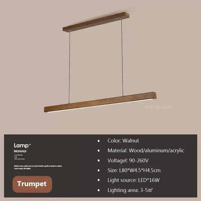 Luminaire Suspension design minimaliste en bois – Référence : Maelis4723-ILLUMEEN.COM