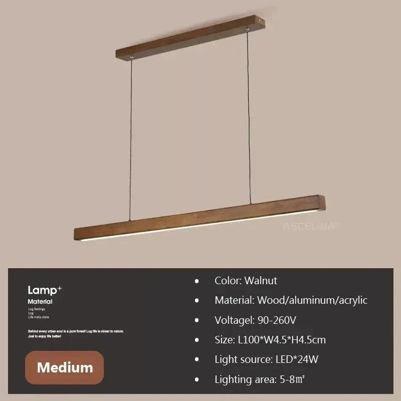 Luminaire Suspension design minimaliste en bois – Référence : Maelis4723-ILLUMEEN.COM