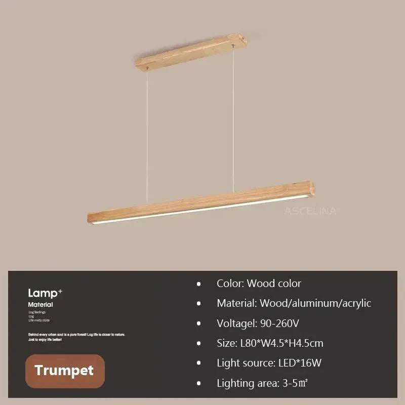 Luminaire Suspension design minimaliste en bois – Référence : Maelis4723-ILLUMEEN.COM