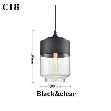 Luminaire Suspension finition en bois noir et verre ambré – Référence : Cyris4832-ILLUMEEN.COM