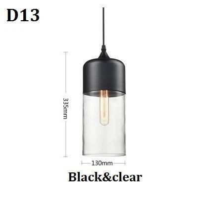 Luminaire Suspension finition en bois noir et verre ambré – Référence : Cyris4832-ILLUMEEN.COM