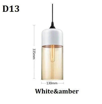 Luminaire Suspension finition en bois noir et verre ambré – Référence : Cyris4832-ILLUMEEN.COM