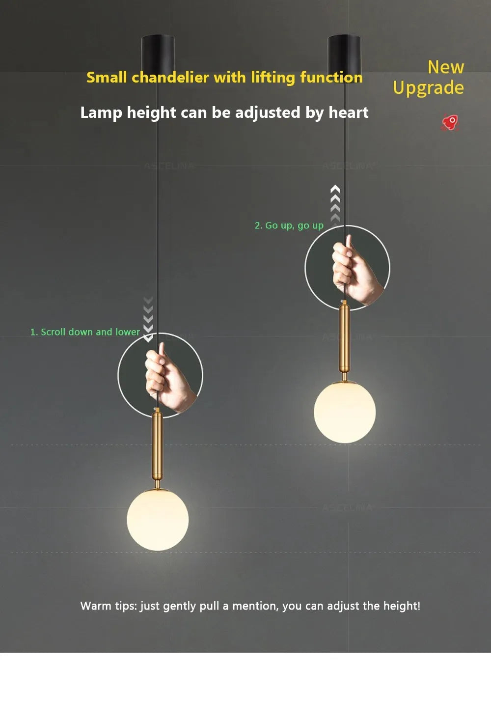Luminaire Suspension finition dorée en boule – Référence : Joran5647-ILLUMEEN.COM