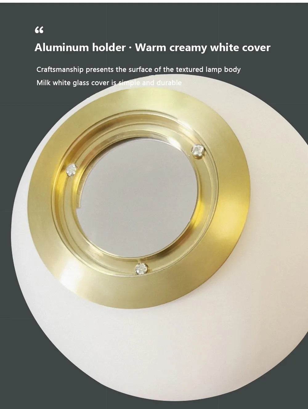 Luminaire Suspension finition dorée en boule – Référence : Joran5647-ILLUMEEN.COM