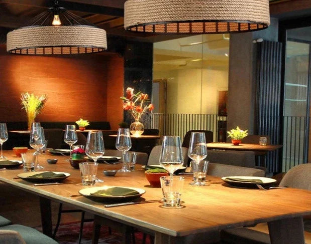 Luminaire Suspension finition chanvre rétro – Référence : Marvyn2457-ILLUMEEN.COM