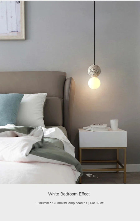 Luminaire Suspension design nordique en ciment – Référence : Marlo1538-ILLUMEEN.COM