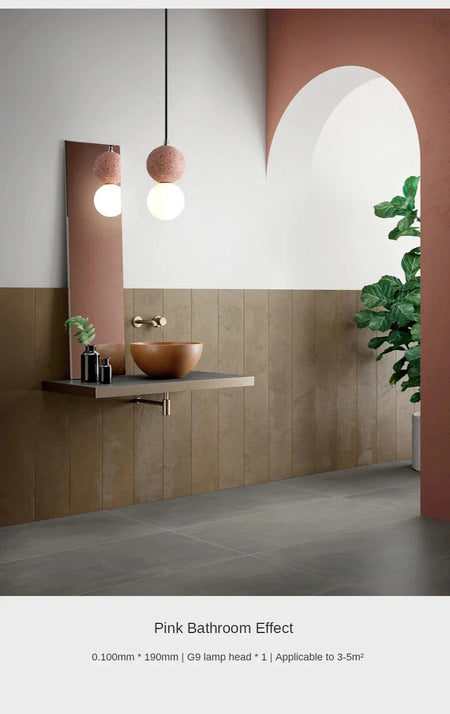 Luminaire Suspension design nordique en ciment – Référence : Marlo1538-ILLUMEEN.COM