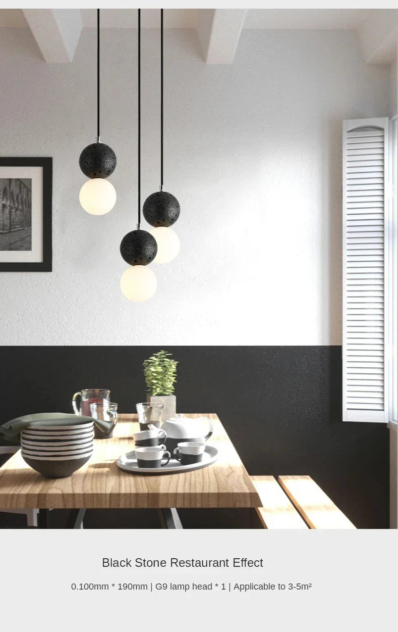 Luminaire Suspension design nordique en ciment – Référence : Marlo1538-ILLUMEEN.COM