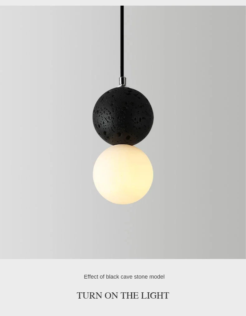Luminaire Suspension design nordique en ciment – Référence : Marlo1538-ILLUMEEN.COM