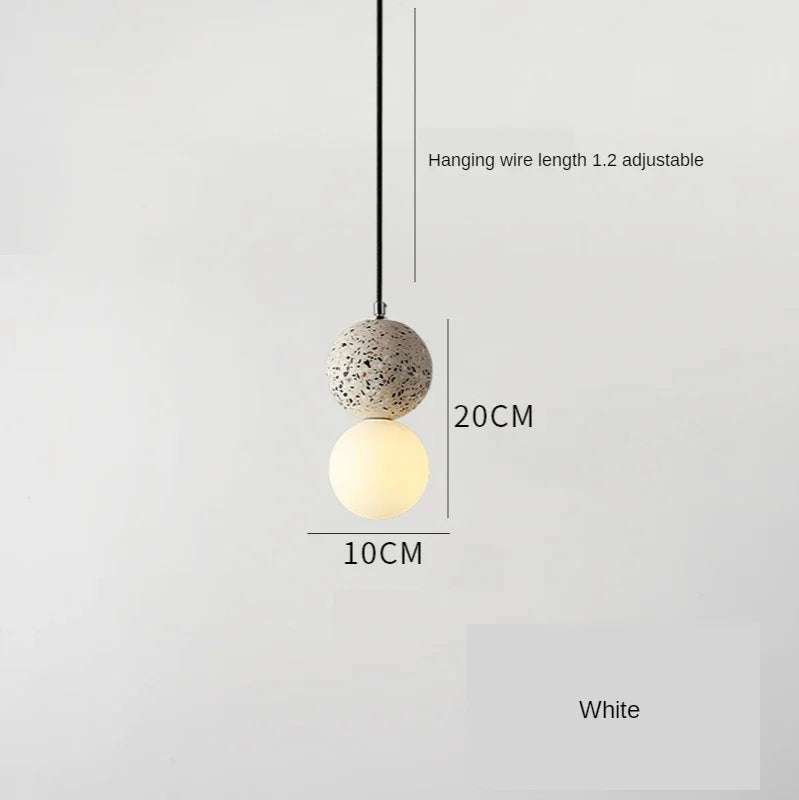 Luminaire Suspension design nordique en ciment – Référence : Marlo1538-ILLUMEEN.COM