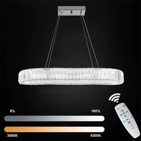 Luminaire Suspension design contemporain en Cristal – Référence : Kalin4823-ILLUMEEN.COM