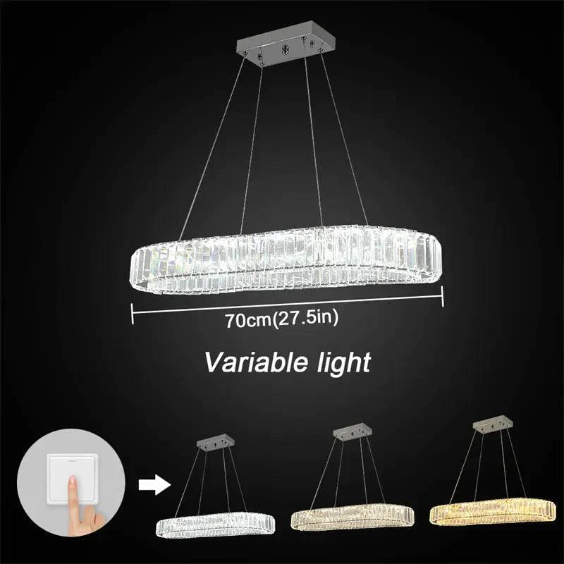 Luminaire Suspension design contemporain en Cristal – Référence : Kalin4823-ILLUMEEN.COM
