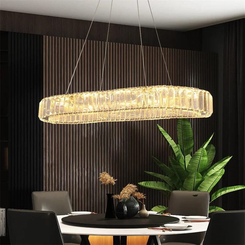 Luminaire Suspension design contemporain en Cristal – Référence : Kalin4823-ILLUMEEN.COM