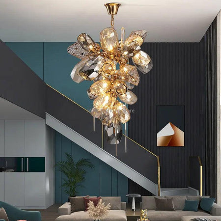 Luminaire Suspension design contemporain en cristal – Référence : Marisella4783-ILLUMEEN.COM