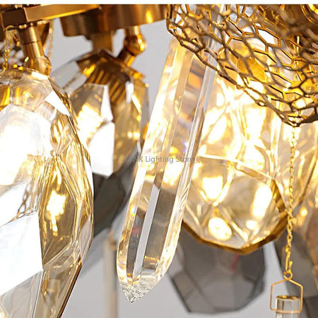 Luminaire Suspension design contemporain en cristal – Référence : Marisella4783-ILLUMEEN.COM