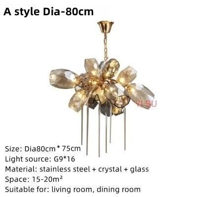 Luminaire Suspension design contemporain en cristal – Référence : Marisella4783-ILLUMEEN.COM