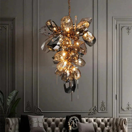 Luminaire Suspension design contemporain en cristal – Référence : Marisella4783-ILLUMEEN.COM