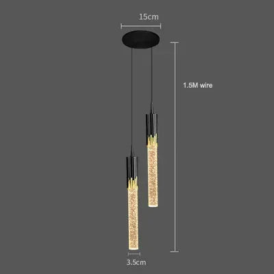 Luminaire Suspension design nordique en cristal – Référence : Marvyn6243-ILLUMEEN.COM