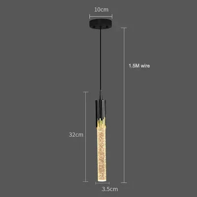 Luminaire Suspension design nordique en cristal – Référence : Marvyn6243-ILLUMEEN.COM