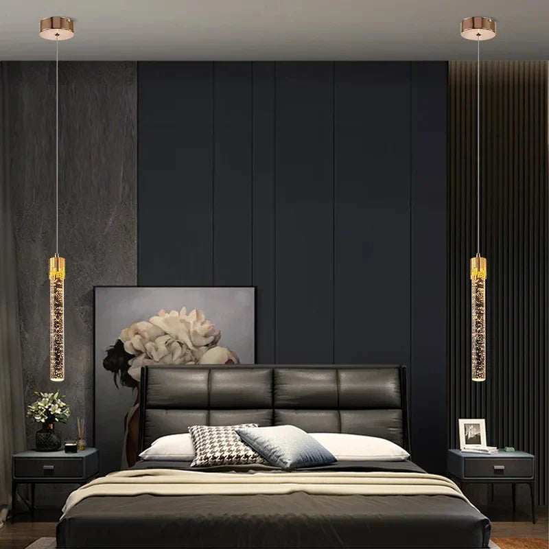 Luminaire Suspension design nordique en cristal – Référence : Marvyn6243-ILLUMEEN.COM